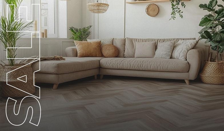 Акция на LVT My Step Aqua Herringbone в июне!