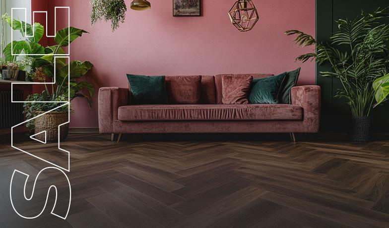 Акция на LVT My Step Aqua Herringbone в мае!